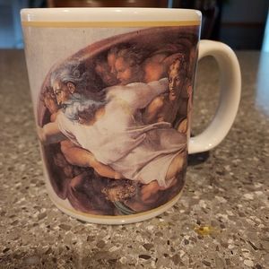 Michaelangelo Coffee Mug, Cafe Arts, New  Condition